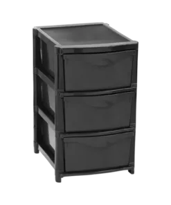 Spode 3 Drawer Unit – Black