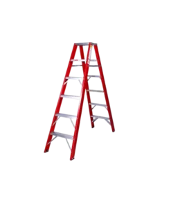 Spode Industrial Duty A-Frame Double Sided Fibreglass Step Ladder 1800mm H