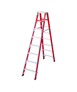 Spode Industrial Duty A-Frame Double Sided Fibreglass Step Ladder 2400mm H