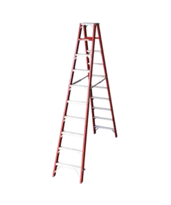 Spode Industrial Duty A-Frame Double Sided Fibreglass Step Ladder 3000mm H