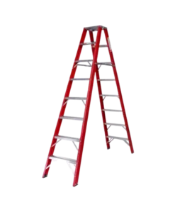 Spode Industrial Duty A Frame Double Sided Fully Fibreglass Ladder 2400mm