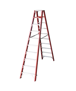 Spode Industrial Duty A Frame Double Sided Fully Fibreglass Ladder 3000mm