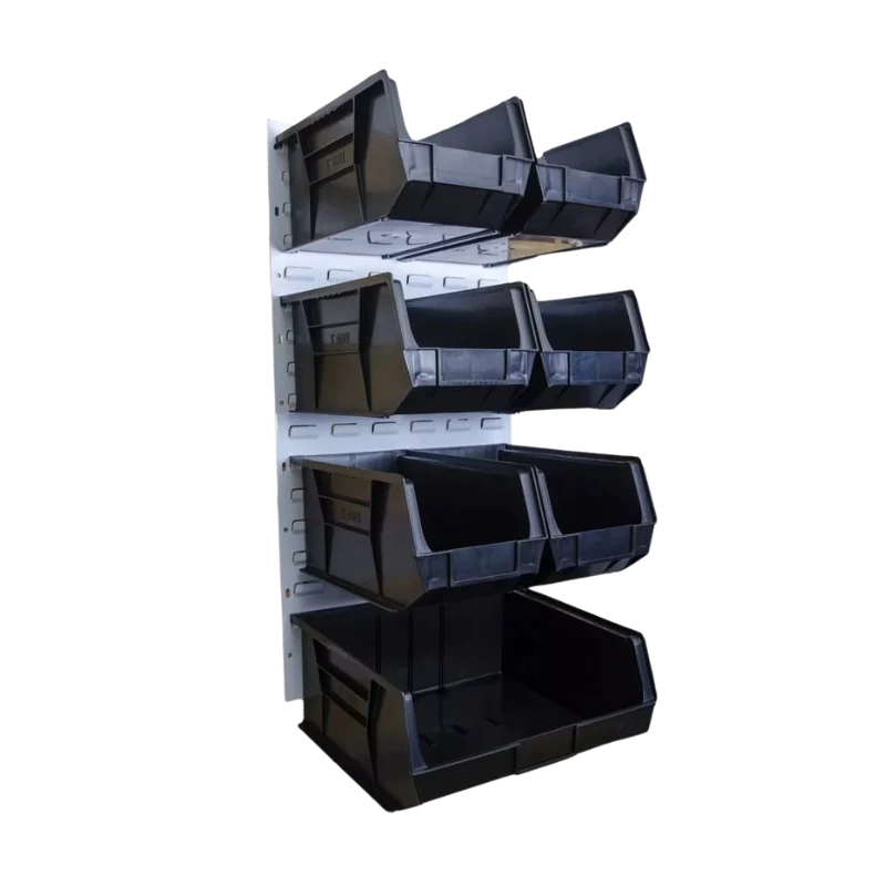 Plastic Storage Bin Kits Plastic storage bin kit 6 black