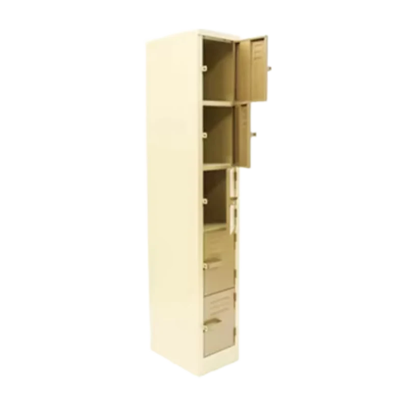5 Compartment Locker - Steel - Ivory Karoo - 1800 × 300 × 450 mm Spode 5 Compartment Locker