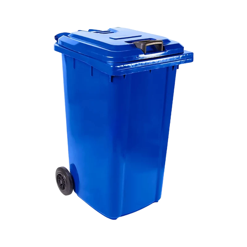 Plastic Wheelie Bin – 80L, 120L & 240L Spode 240L Wheelie Bins Blue (SABS APPROVED)