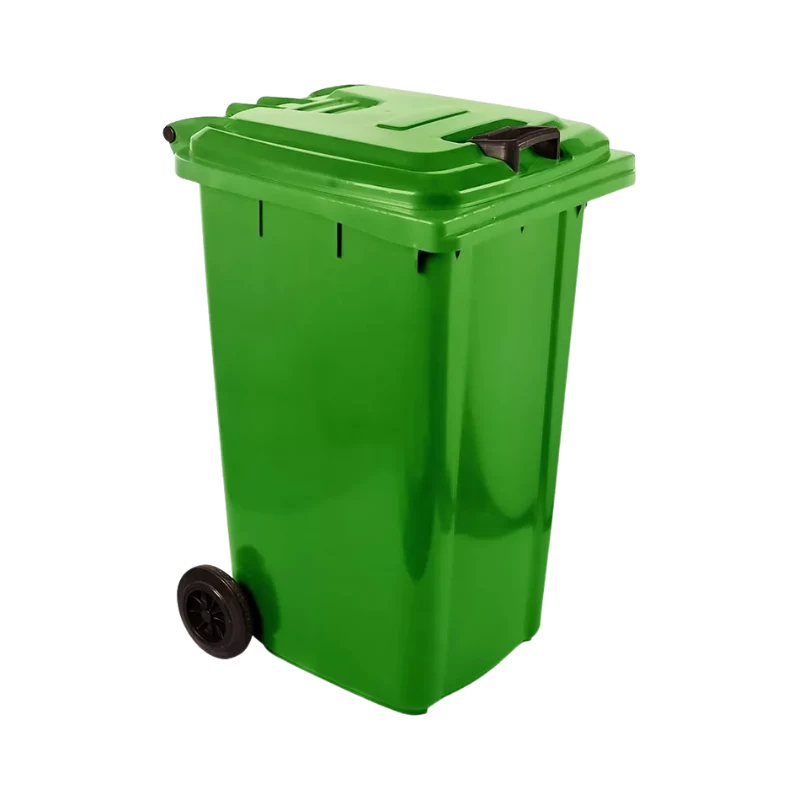 Plastic Wheelie Bin – 80L, 120L & 240L Spode 240L Wheelie Bins Green (SABS APPROVED)